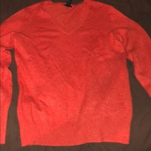 Red cashmere sweater